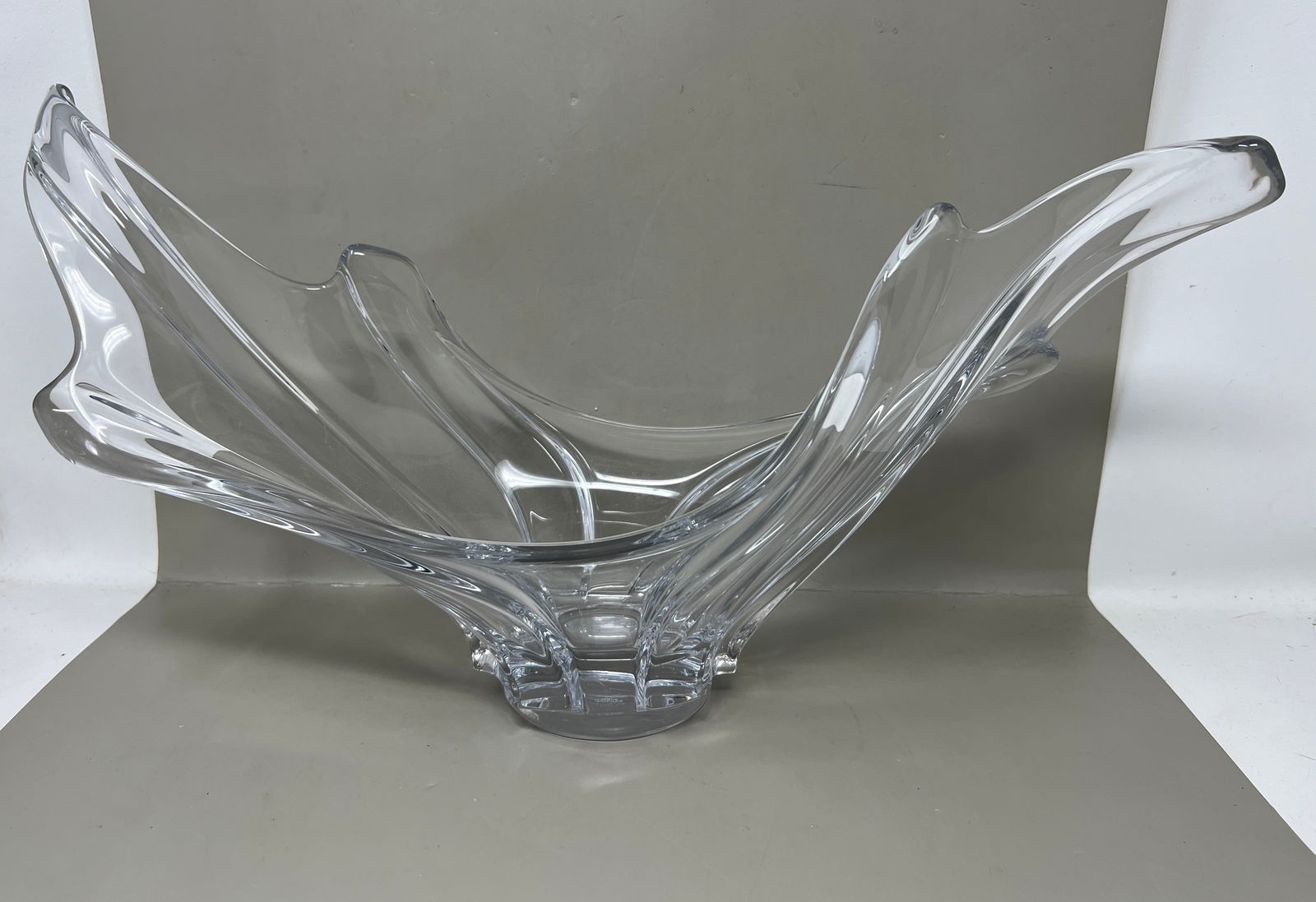 Large Cofrac Art Verrier French Art Crystal Centerpiece (1 of 17)