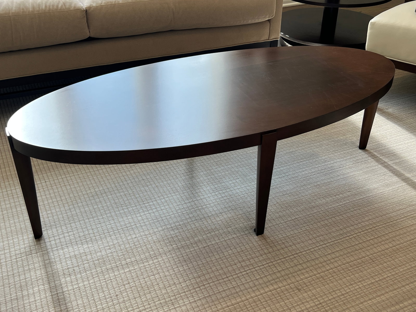 Barbara Barry for HBF Wood Coffee Table: pickup from Bloomfield Hills