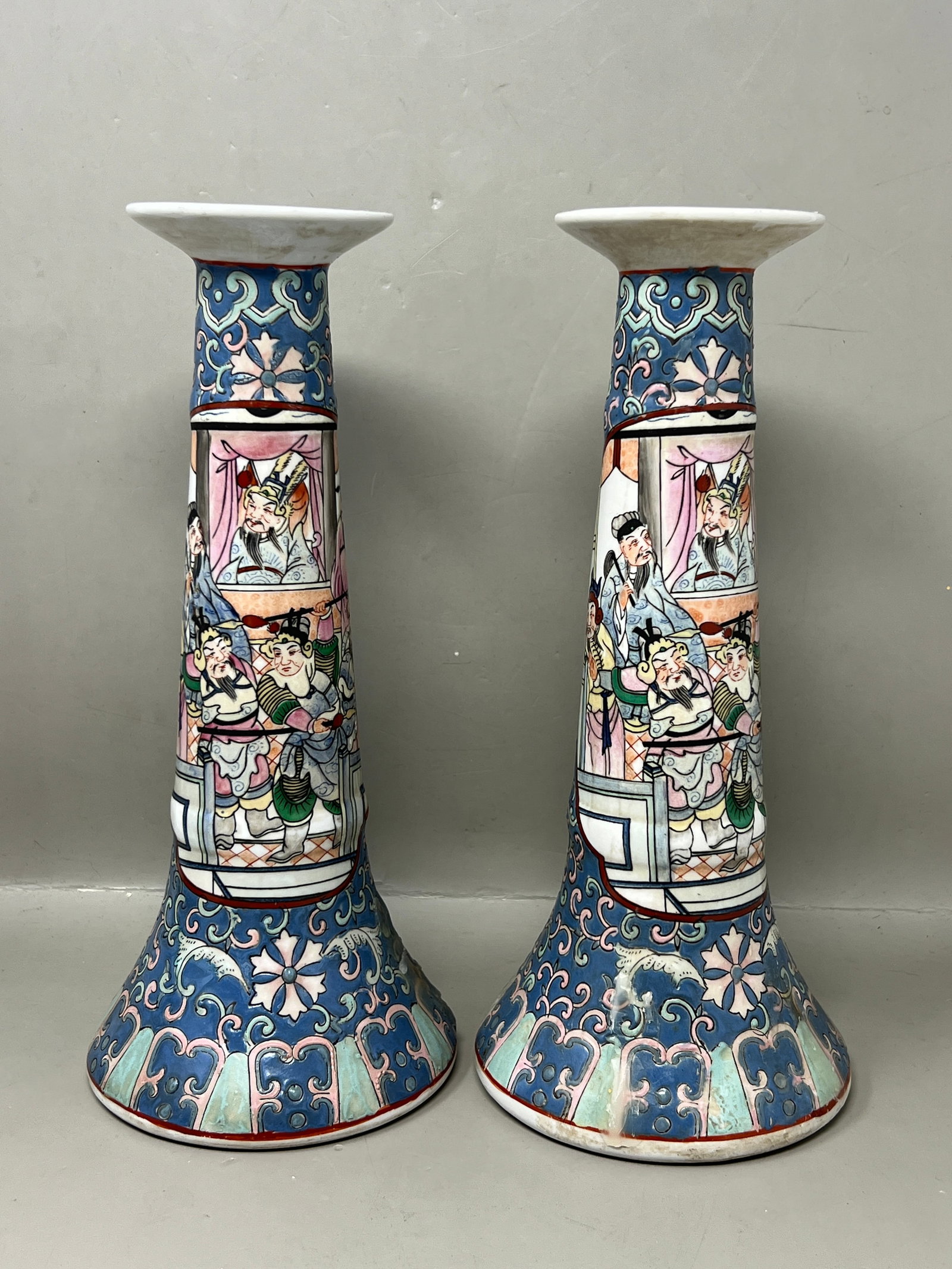 Hand Painted Heygill & HFP Vintage Porcelain Candlesticks (1 of 15)