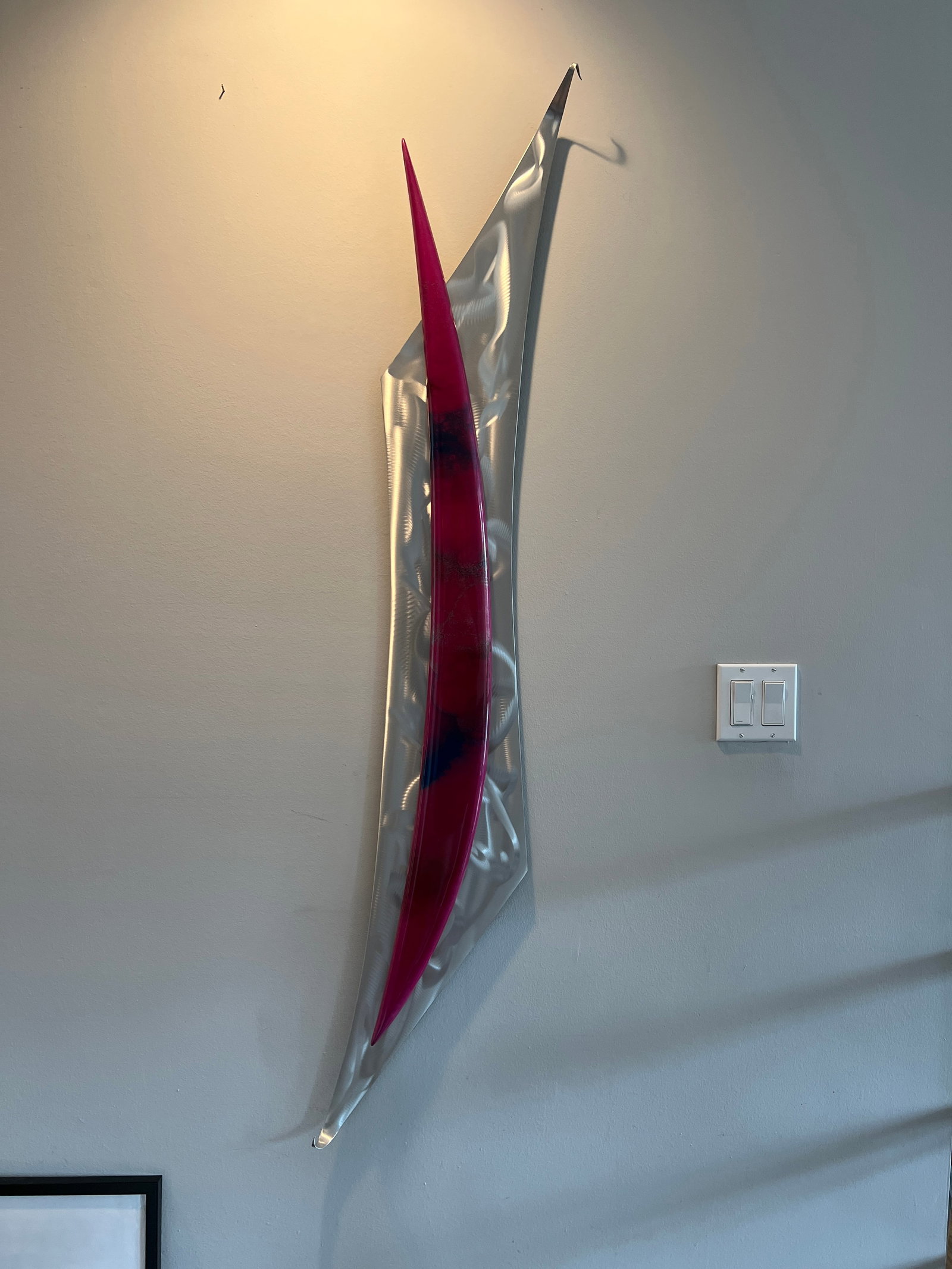 c.2019 Signed Tom Bellom Indian Wells Metal Mixed Media Wall Sculpture (1 of 7)