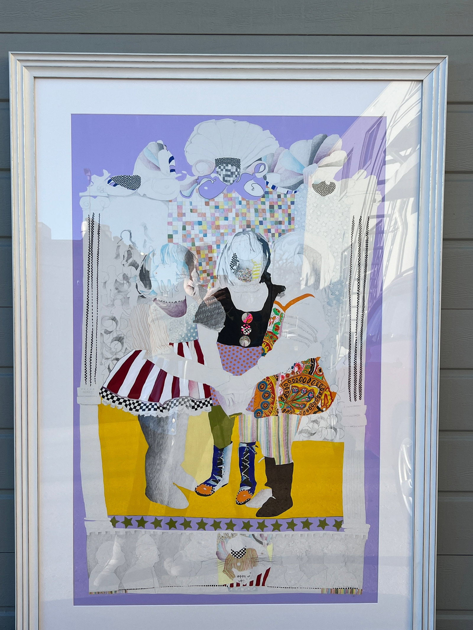 Whimsical Pencil Signed Serigraph Print: research