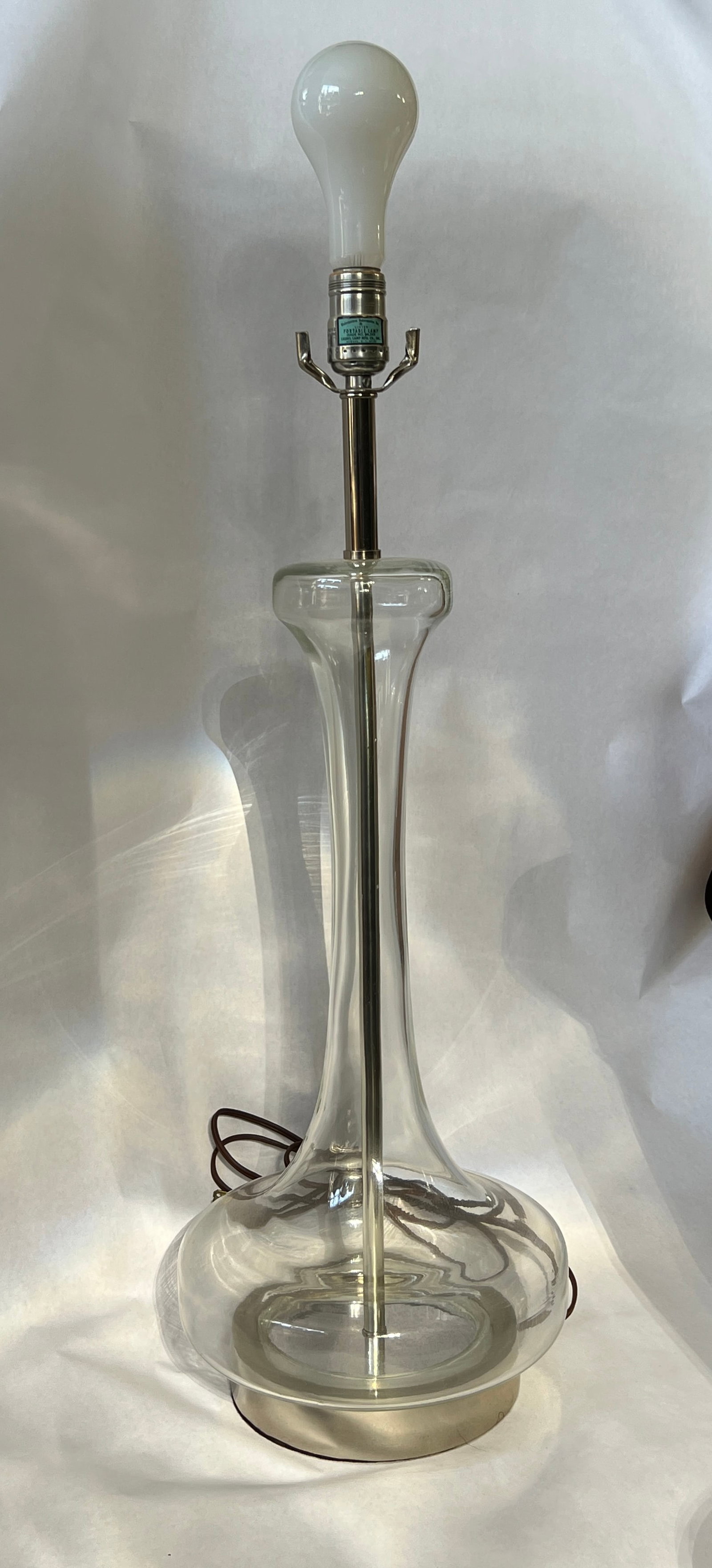 Hollow Glass Teardrop Table Lamp (1 of 8)