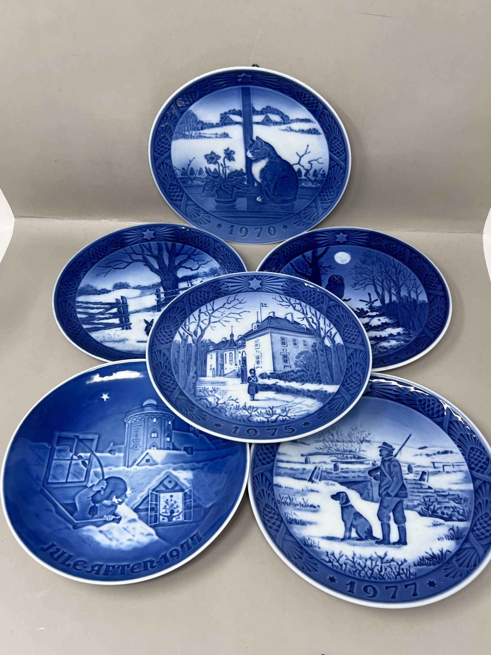 1970s Royal Copenhagen Christmas Holiday Plates (1 of 14)