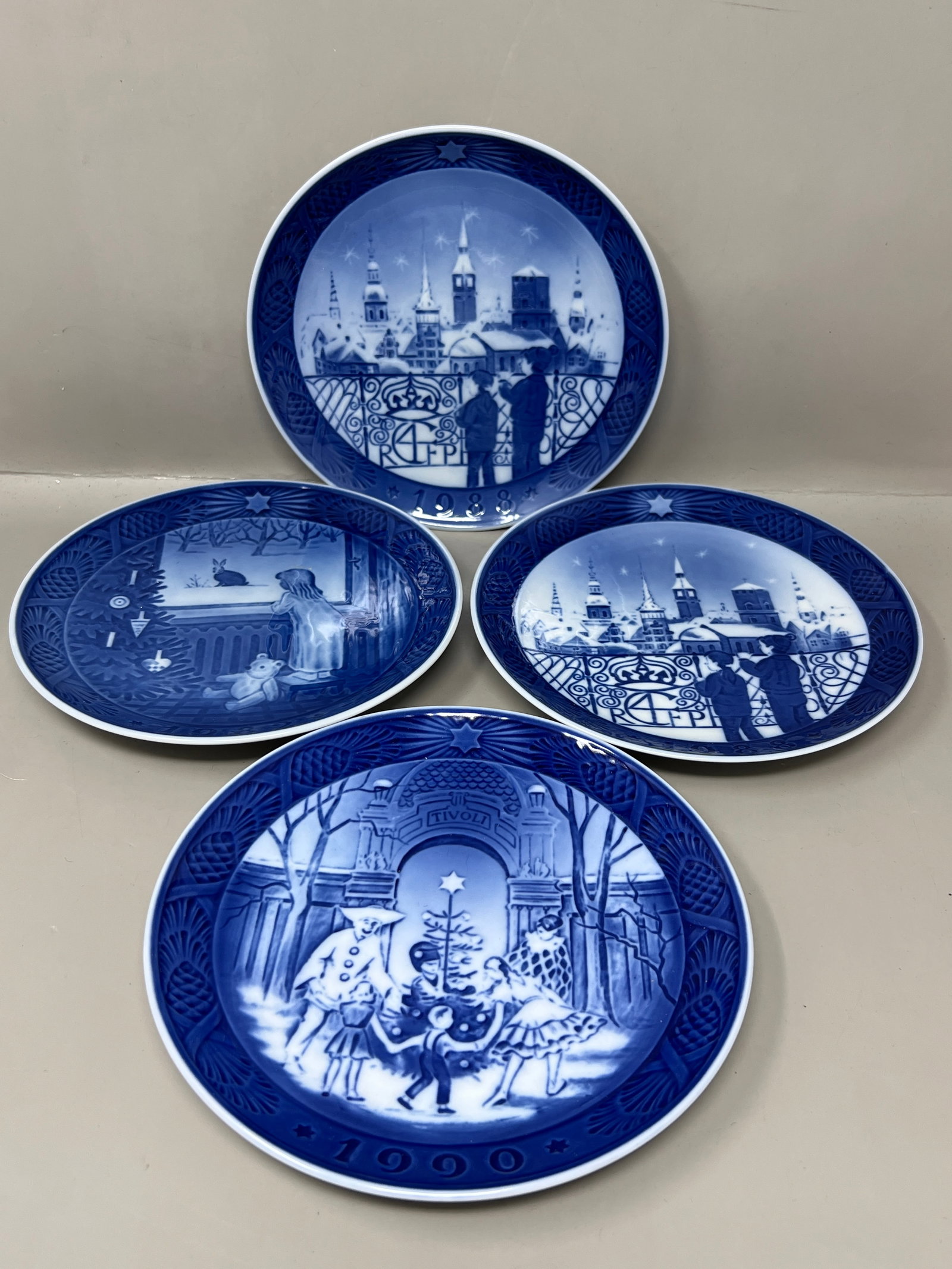 1980s-1990 Royal Copenhagen Christmas Holiday Plates (1 of 9)
