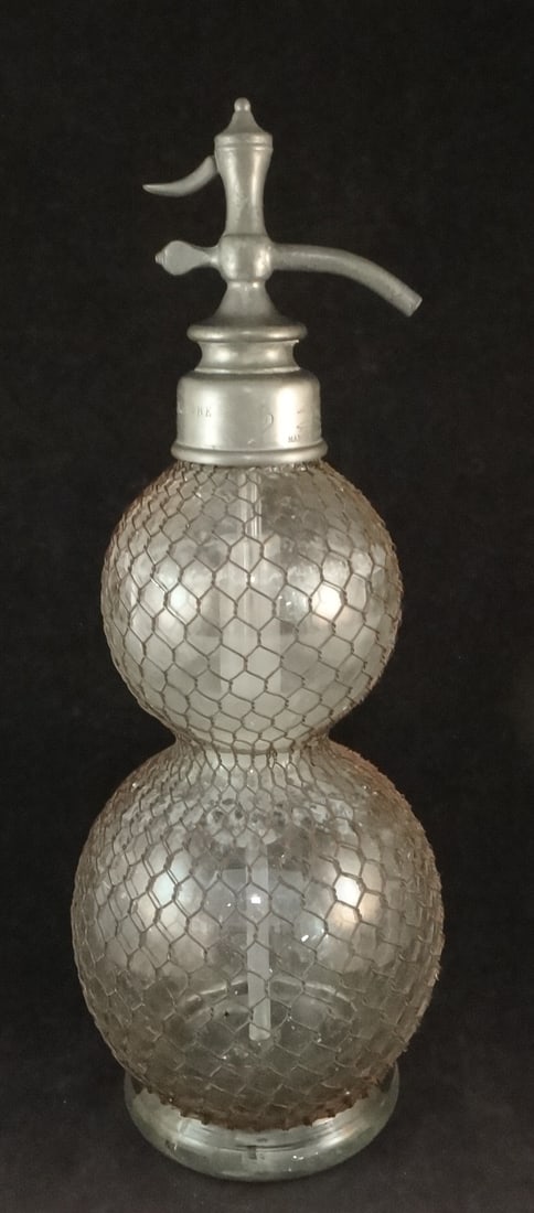 19th c. French Double Gourd Seltzer Siphon Crystal (1 of 11)