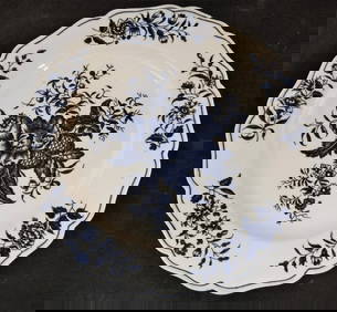 18th c. Worchester 1st Period Dr Wall Plate (1 of 7)
