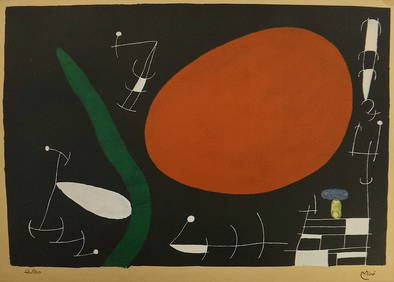 Original Joan Miro Lithograph Featured in Derriere Le Miroir & Oiseau Solaire (1 of 7)