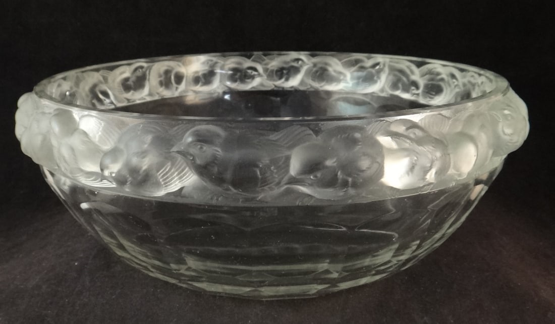 Vintage R. Lalique French Crystal Bowl (1 of 7)