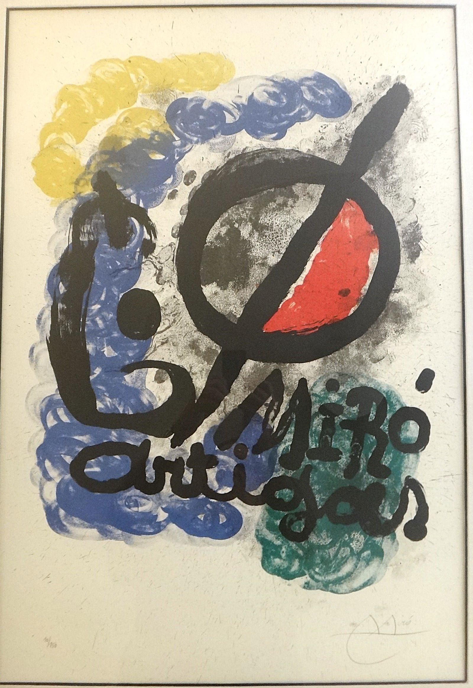 Joan Miro 1963 Colored Lithograph - Affiche Pour L’Exposition Miro – Artgas. (1 of 9)