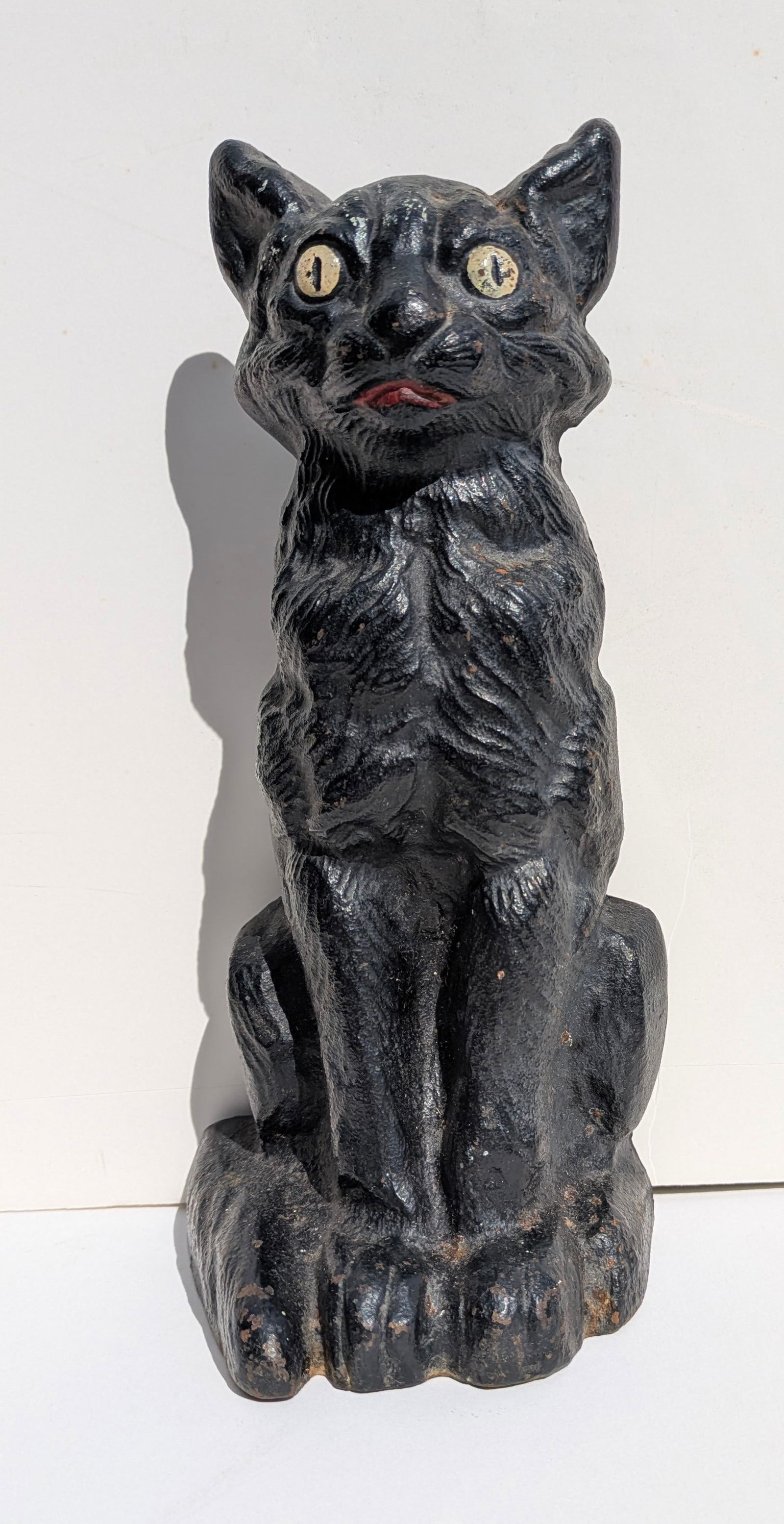 1920’s National Foundry Cast Iron Black Cat Door Stop (1 of 4)