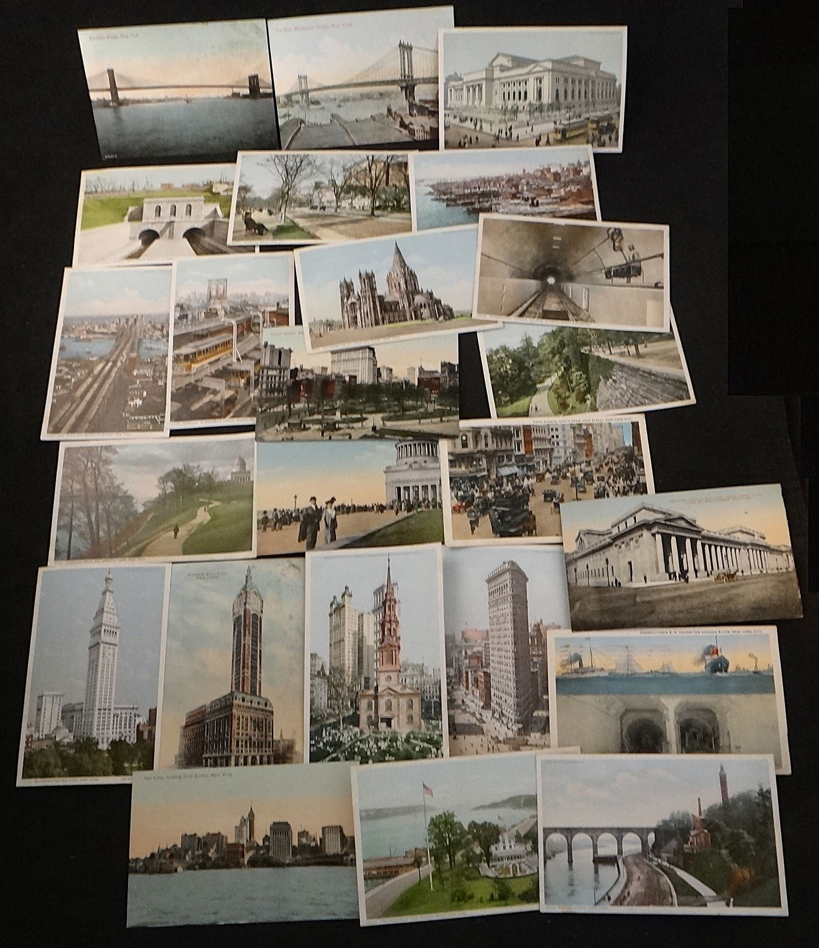24 Antique New York Postcards Circa 1910-15. (1 of 7)
