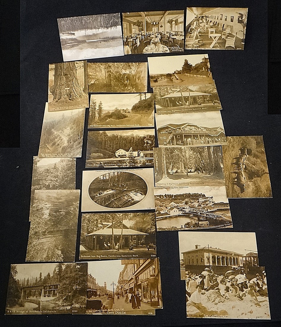 23 Antique Sepia Tone Postcards of Santa Cruz, CA (1 of 6)
