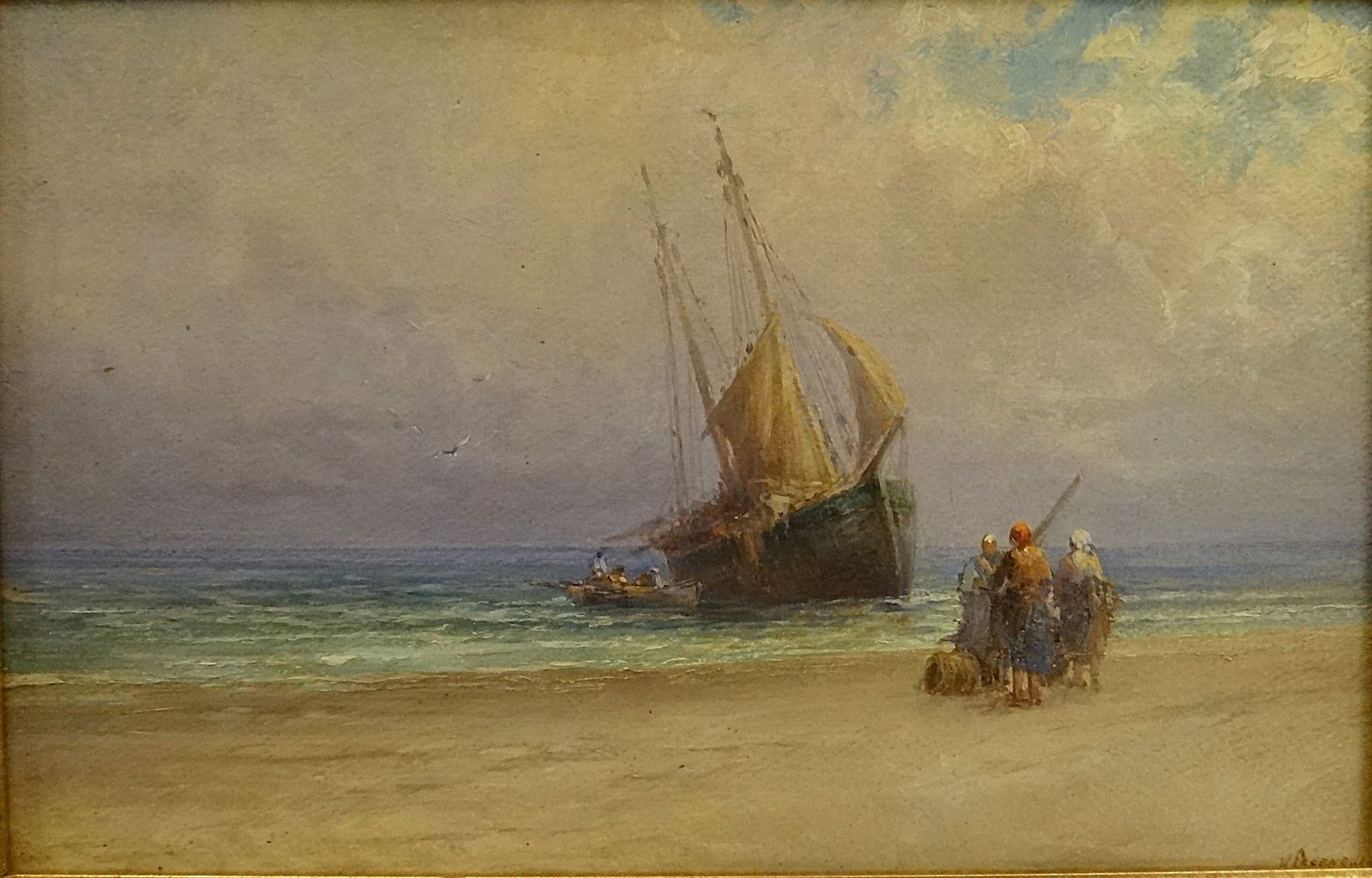 Vintage Victor Casenelli oil on Canvas Board: Day’s End (1 of 6)