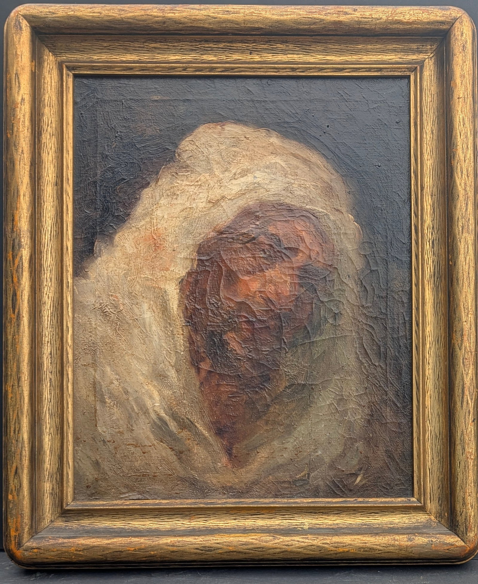 Original Adolph Schreyer oil on canvas of an Arab chieftain. Signed & Dated 1889? (1 of 5)