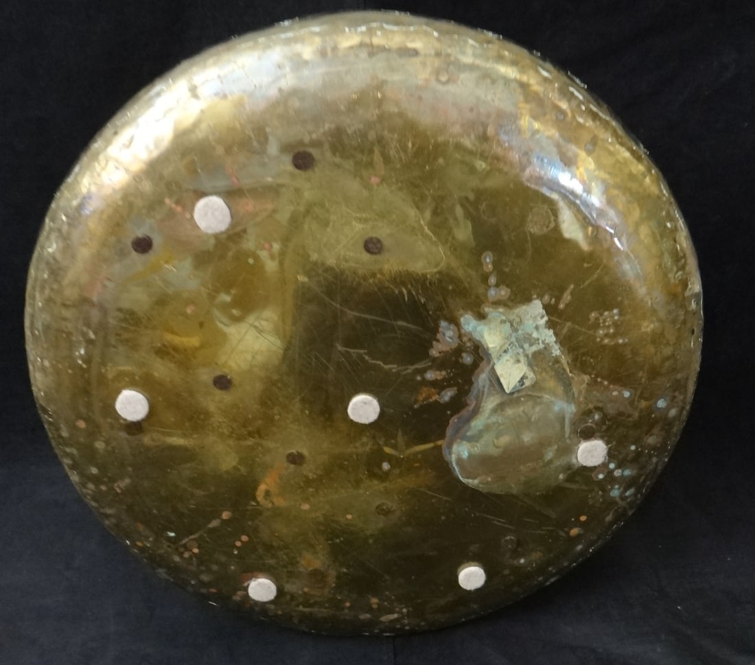 Lg. 19th c. Mid-Eastern Islamic Moorish Solid Brass Container - 10