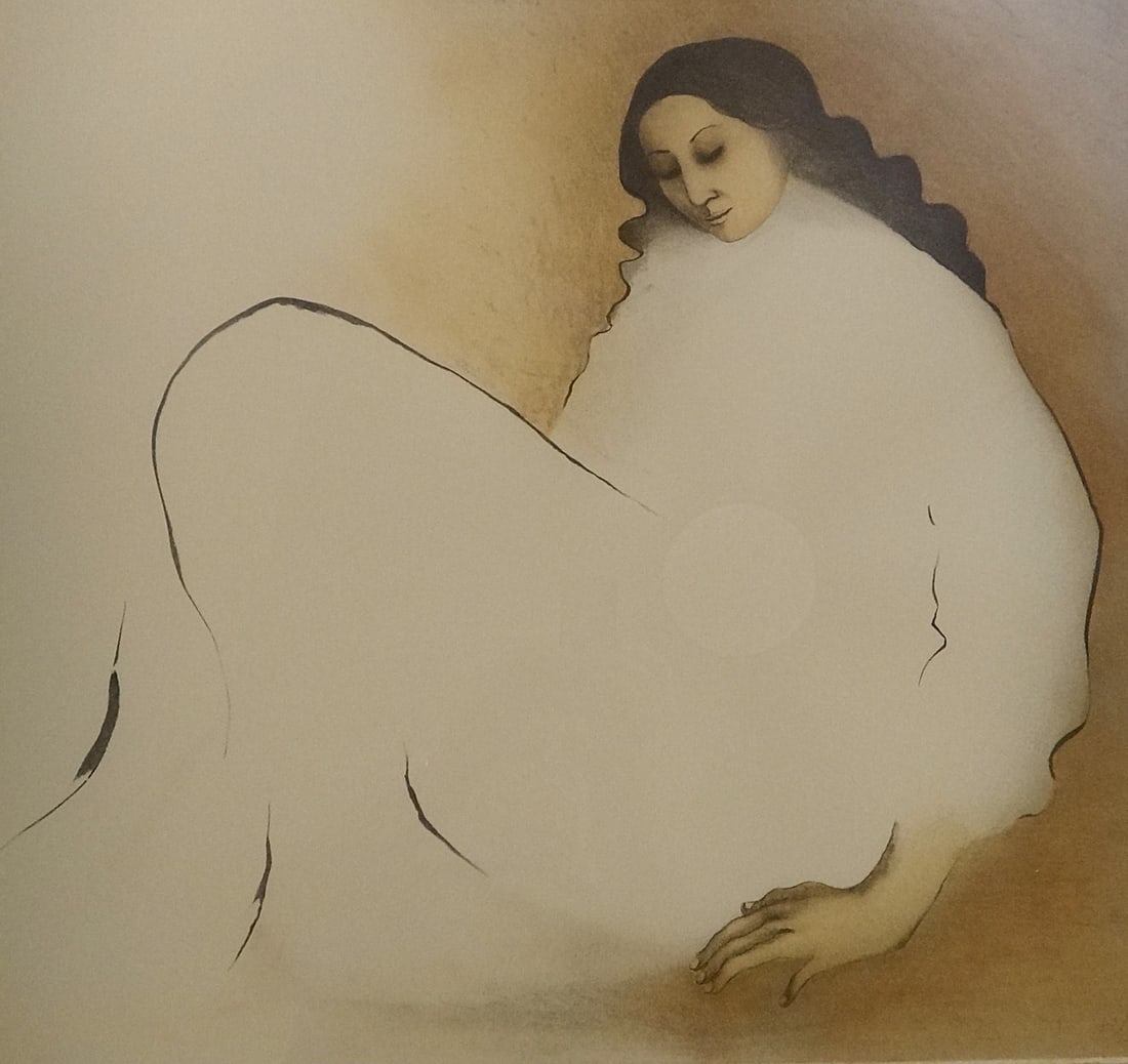 R.C. Gorman Colored Lithograph: “La Dona??, LE & Pencil Signed. (1 of 9)