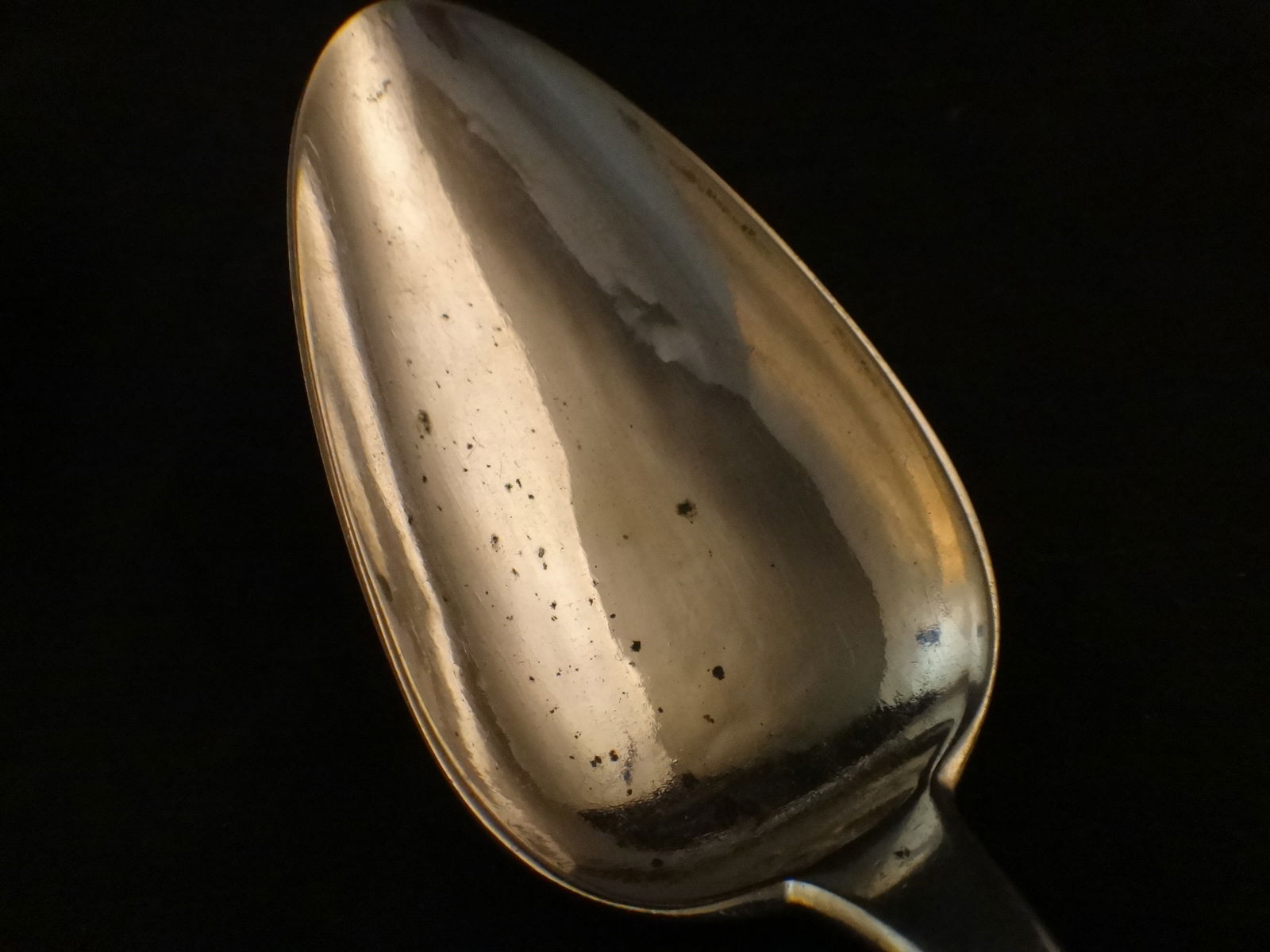 2 Antique Danish 830 Silver Serving Spoons. - 2