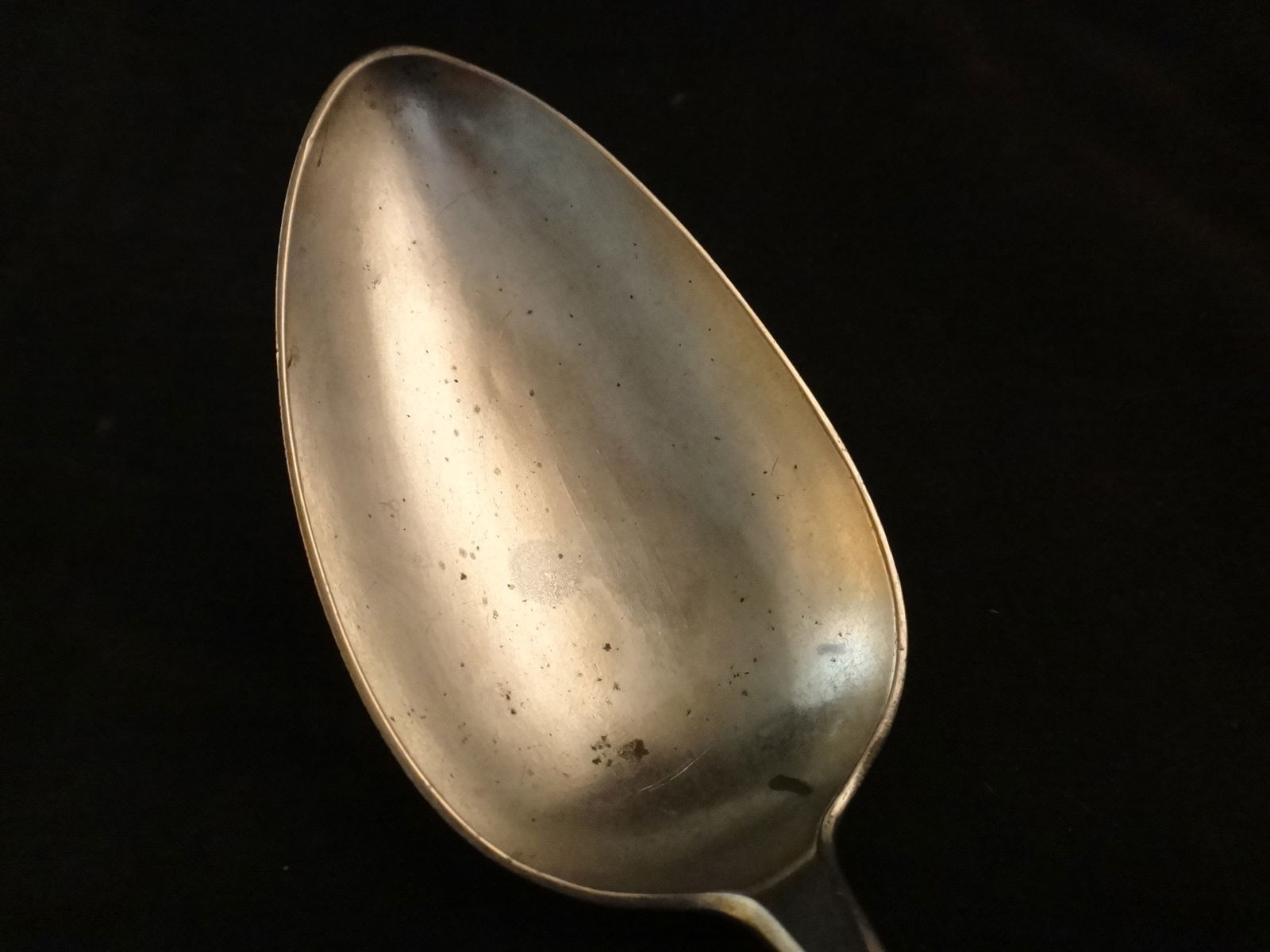 2 Antique Danish 830 Silver Serving Spoons. - 3