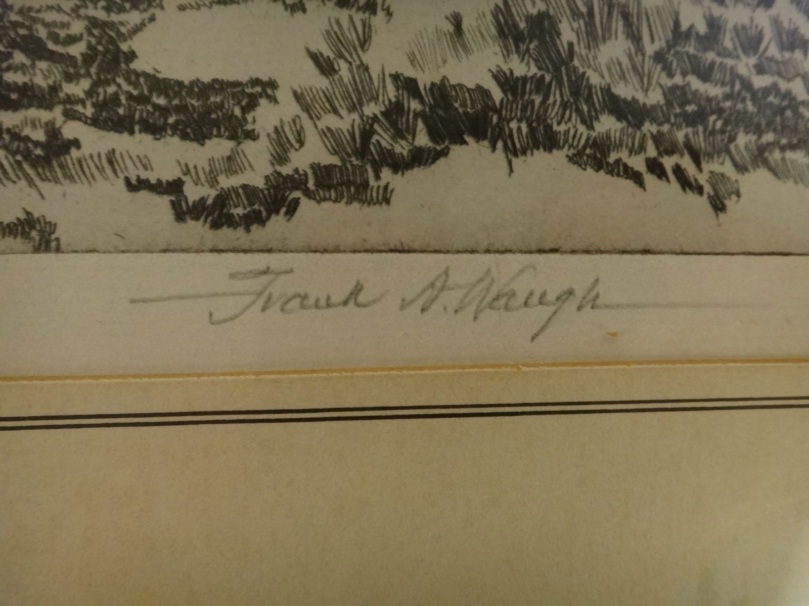 Frank Waugh Etching: Meadow Brook. Circa 1952. - 4