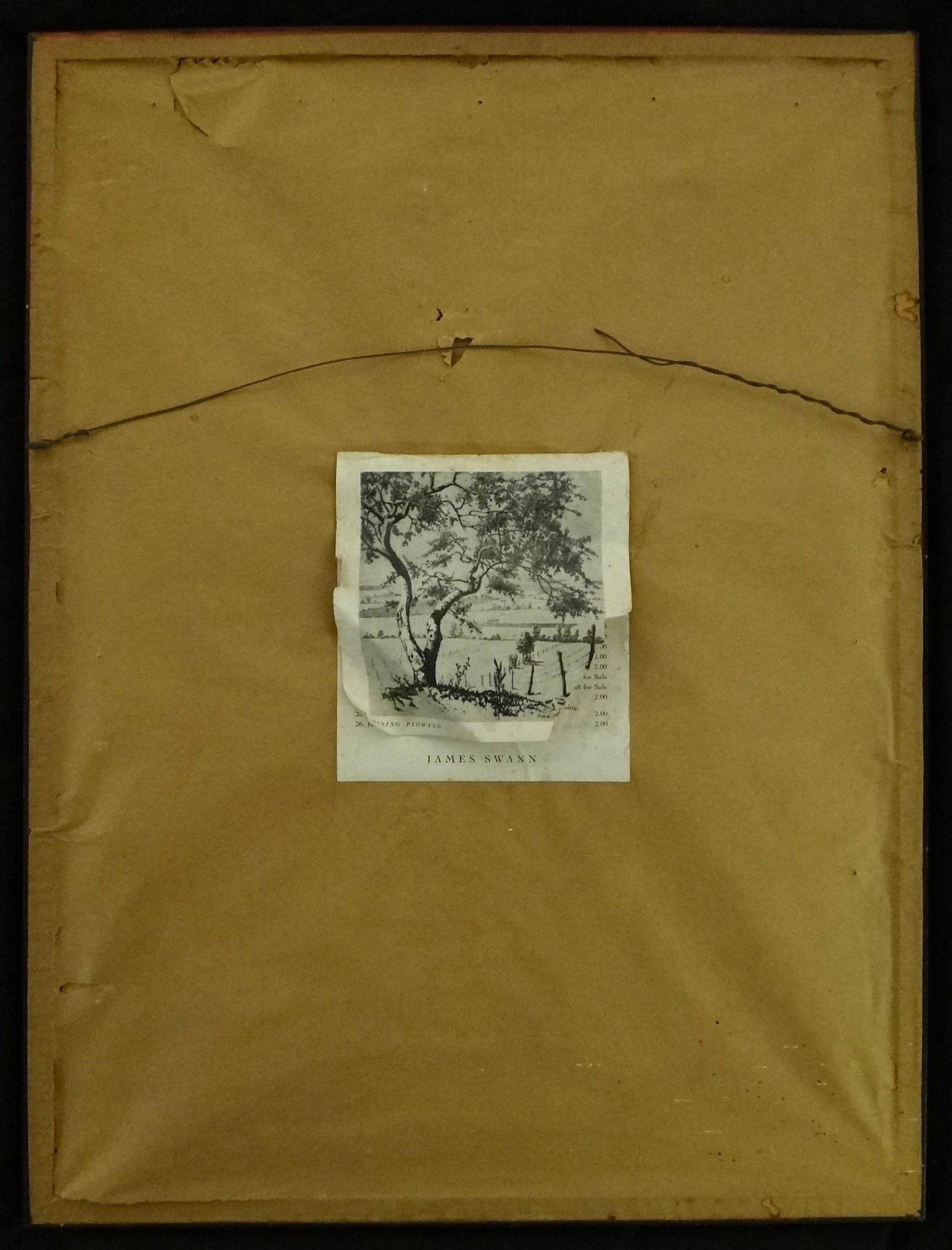 James Swann Etching: Spring Plowing. Circa 1952. - 6