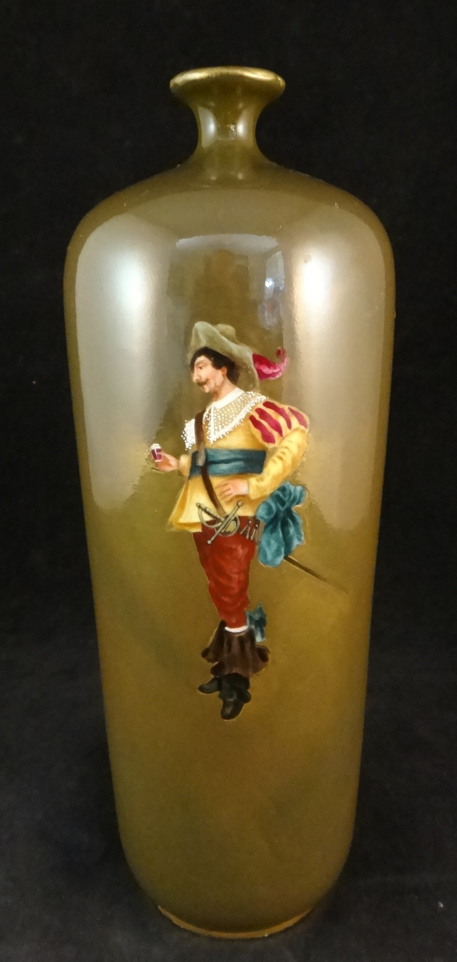 Antique Royal Bonn Musketeer Vase with Water Well (1 of 8)
