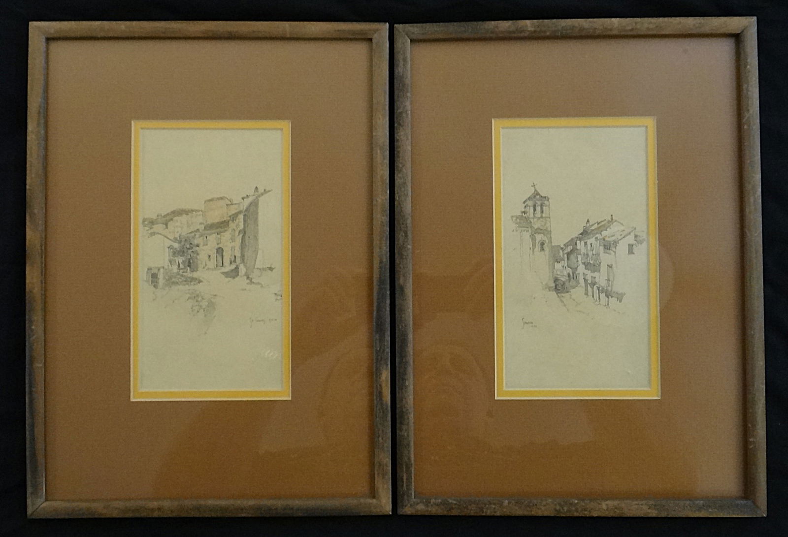 Pr. Alison Clark Graphite & Watercolor - Segovia & St. Gilles Villages (1 of 7)