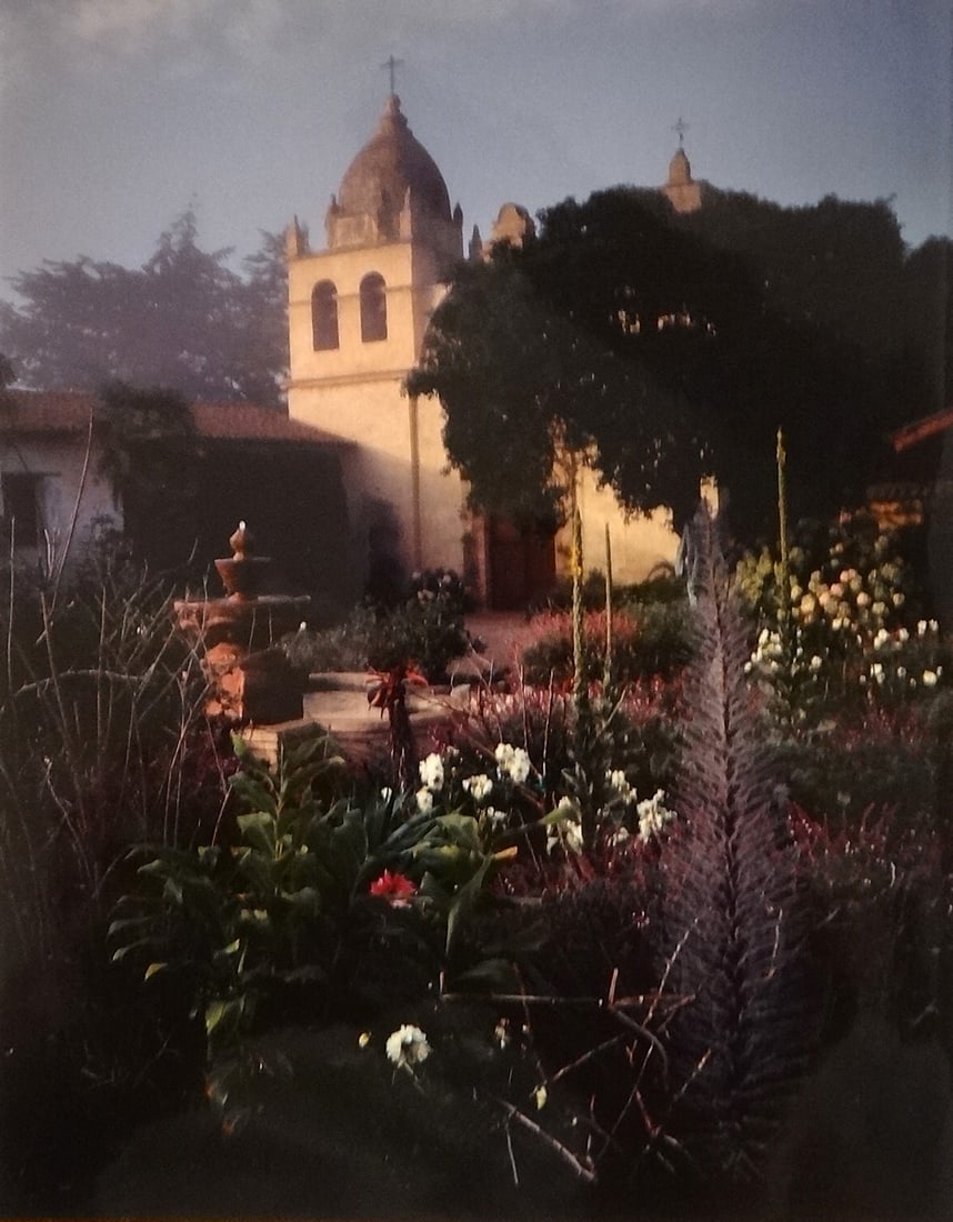 Vic Mitchell Photograph of Carmel Mission & Garden, Carmel, CA. (1 of 5)