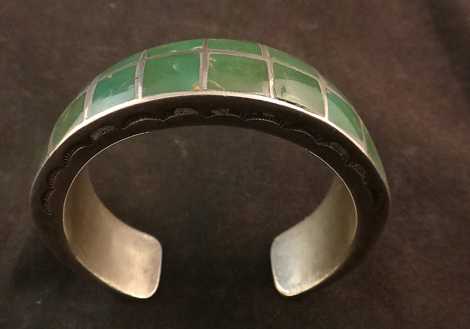 Mid-20th cent. Navajo Sterling & Turquoise Bracelet (1 of 6)