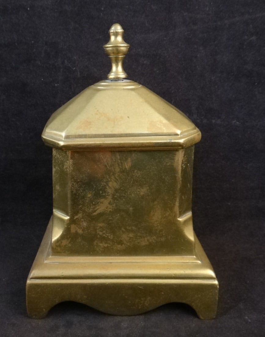 English Geo III Solid Brass Tobacco Box. (1 of 3)