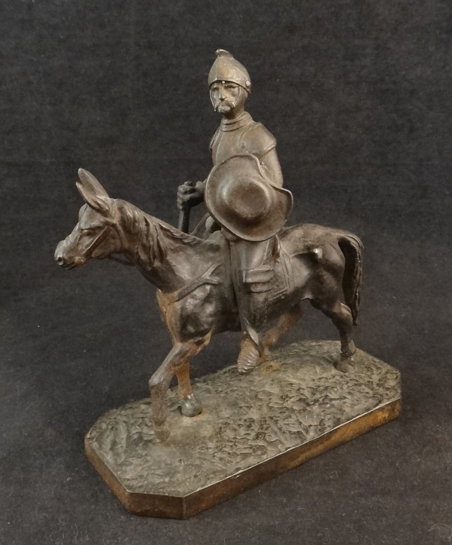19th c. French Christophe Fratin Bronze, Solder on horseback.: 19th cent. French Christophe Fratin Bronze, Solder on horseback. 5 1/8” t x 4 ¼ w x 2 ¼” deep.