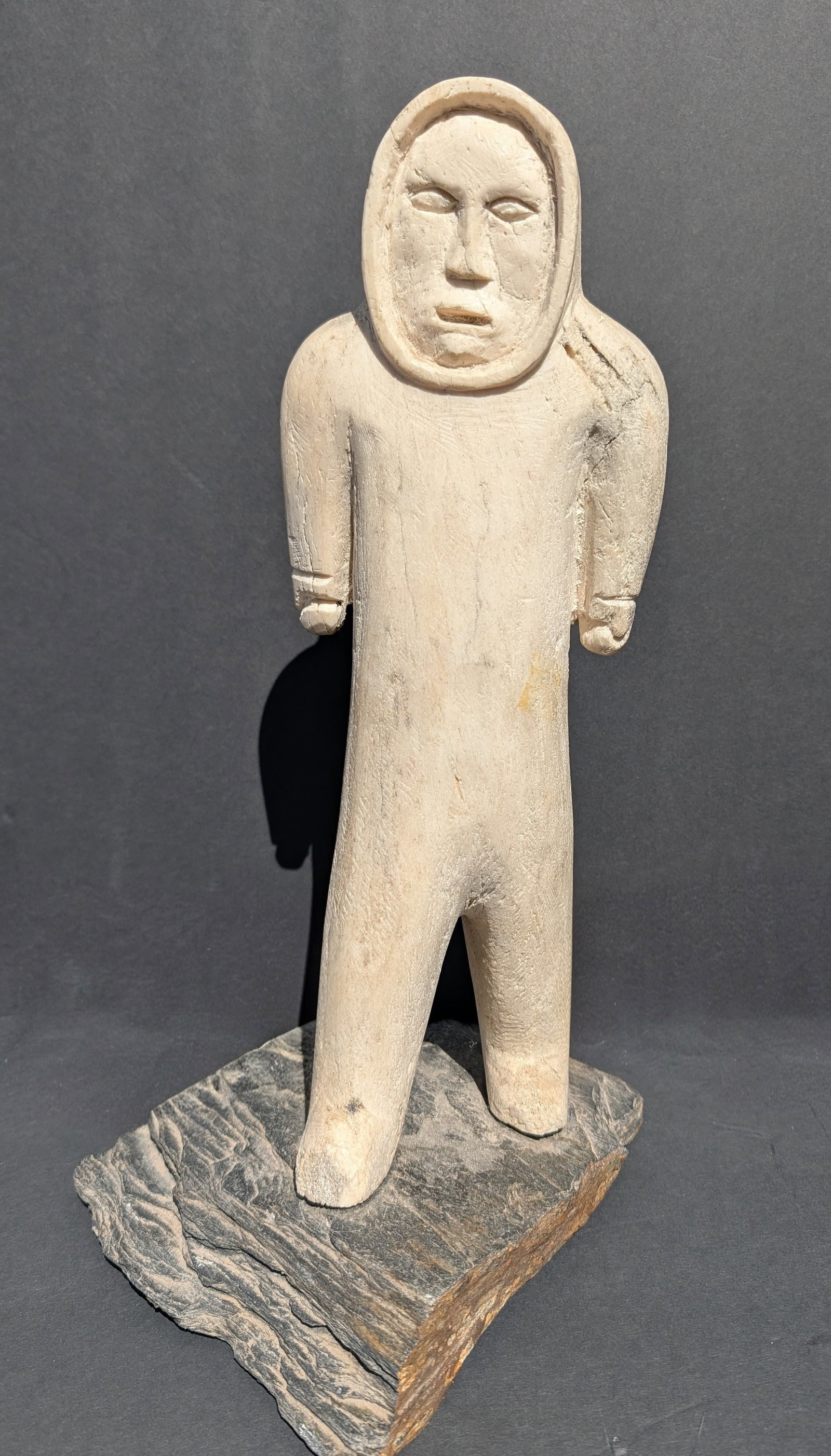 Vintage Large Inuit Eskimo Whalebone Carving (1 of 6)