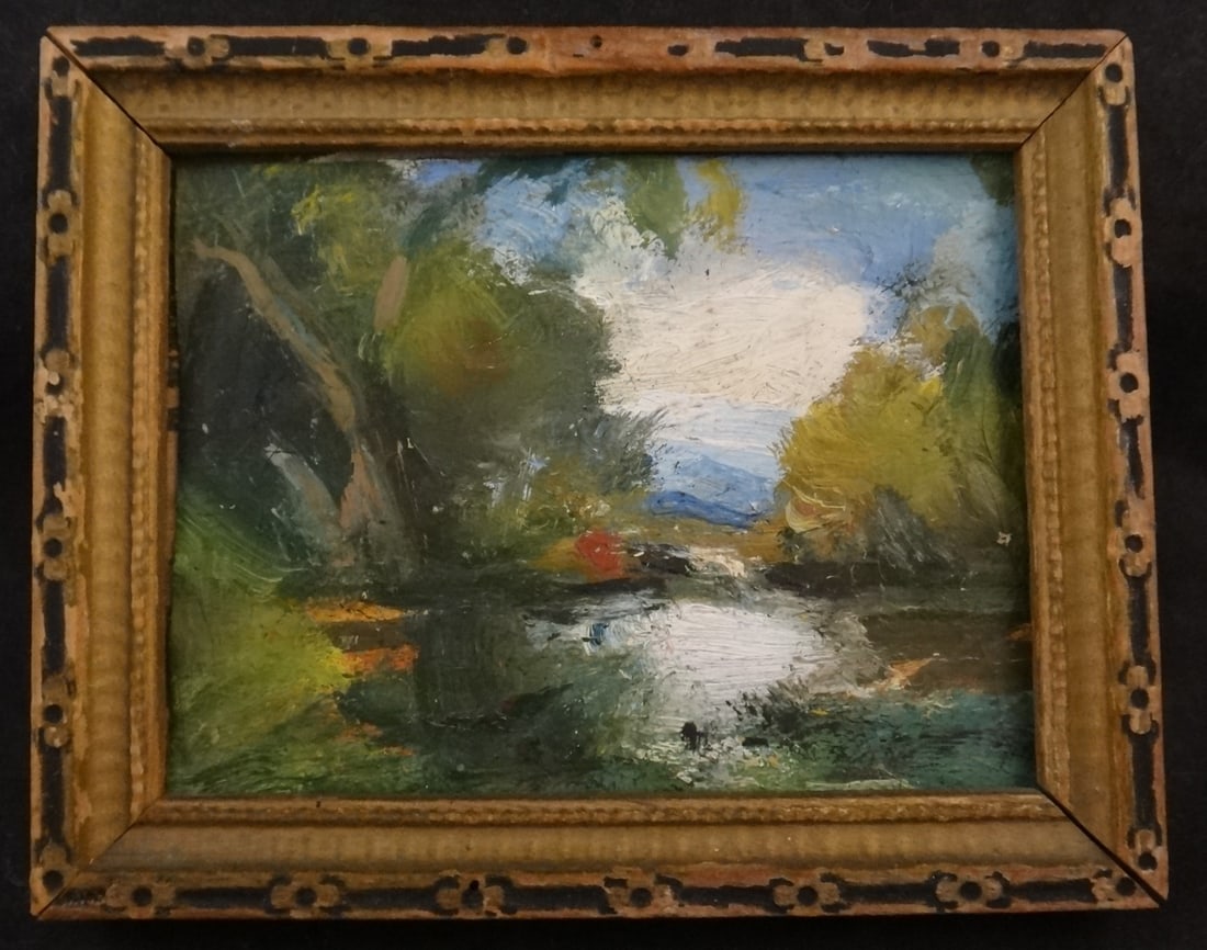 1920’s Miniature Oil Landscape. (1 of 3)