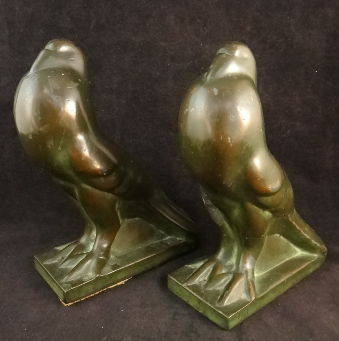 Pr. Art Deco 1930’s Pigeon Bookends (1 of 7)
