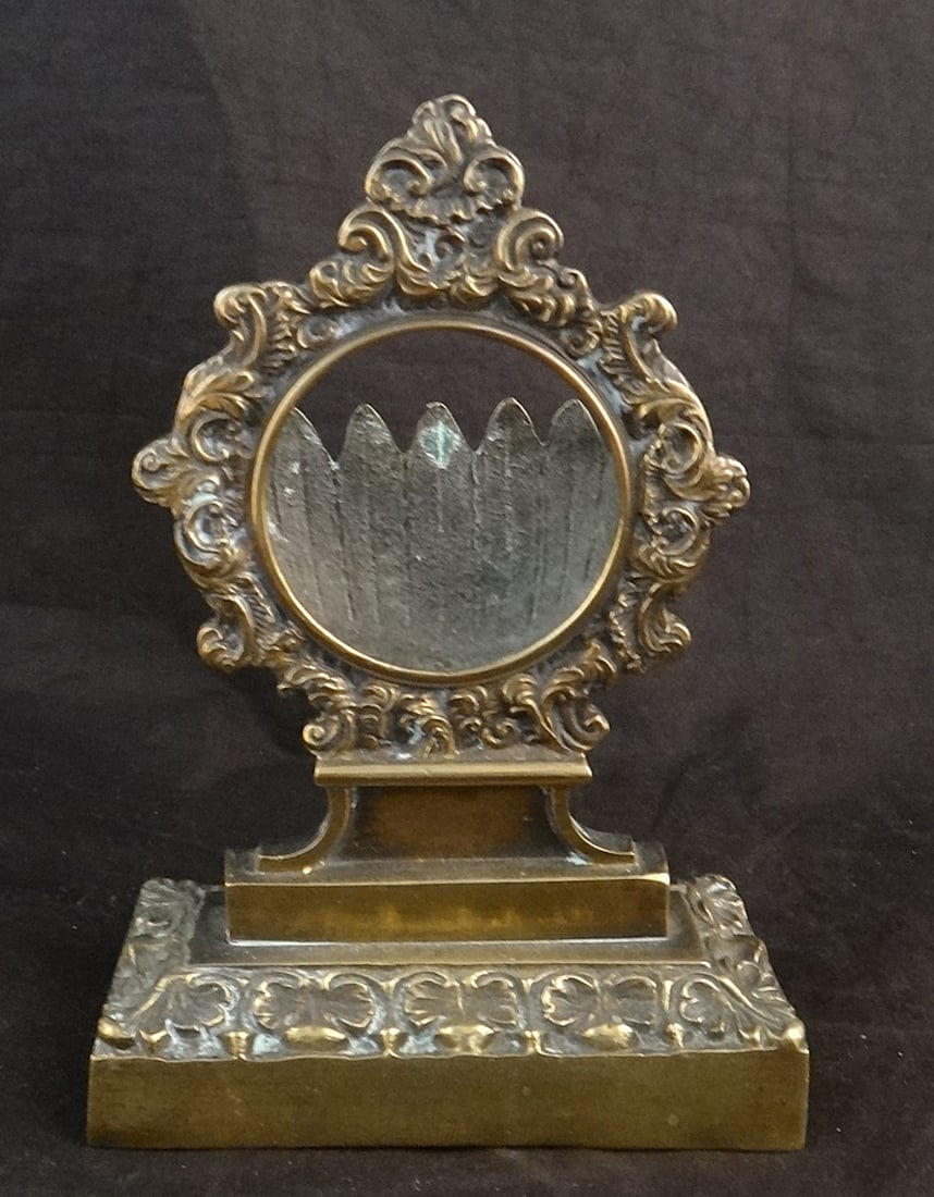 Rare Early French Bronze Pocket Watch Holder (1 of 5)