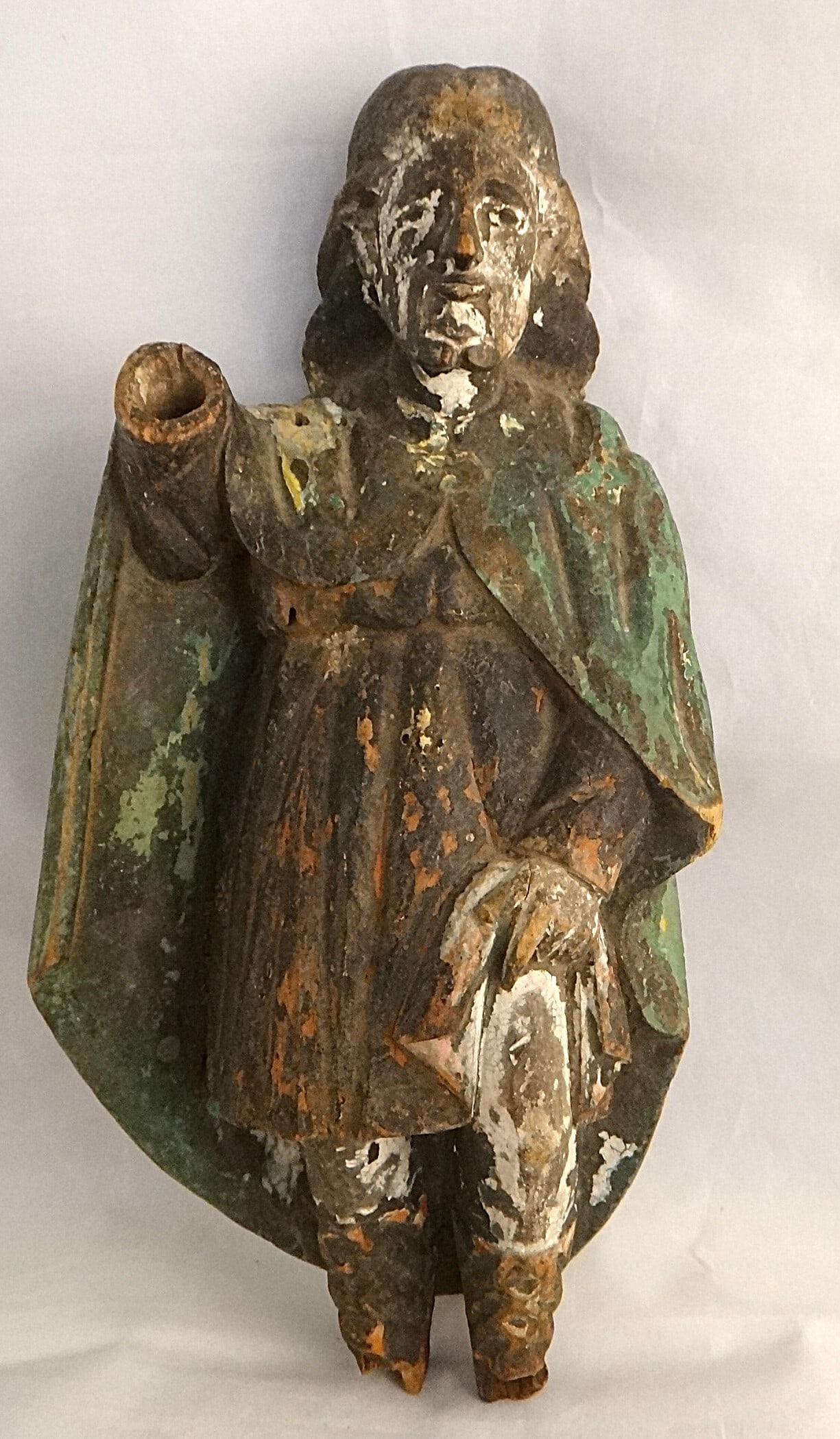 18th/19th c. Spanish Colonial Carved & Painted Wood Santos- Saint Roch ? (1 of 6)