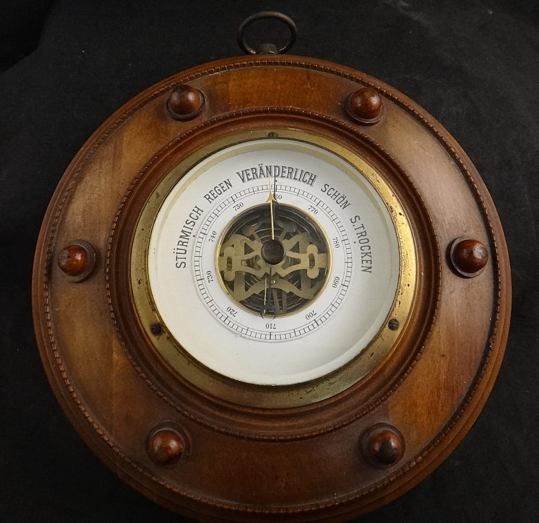 Antique 19th cent. German Barometer in a classical style with (1 of 5)