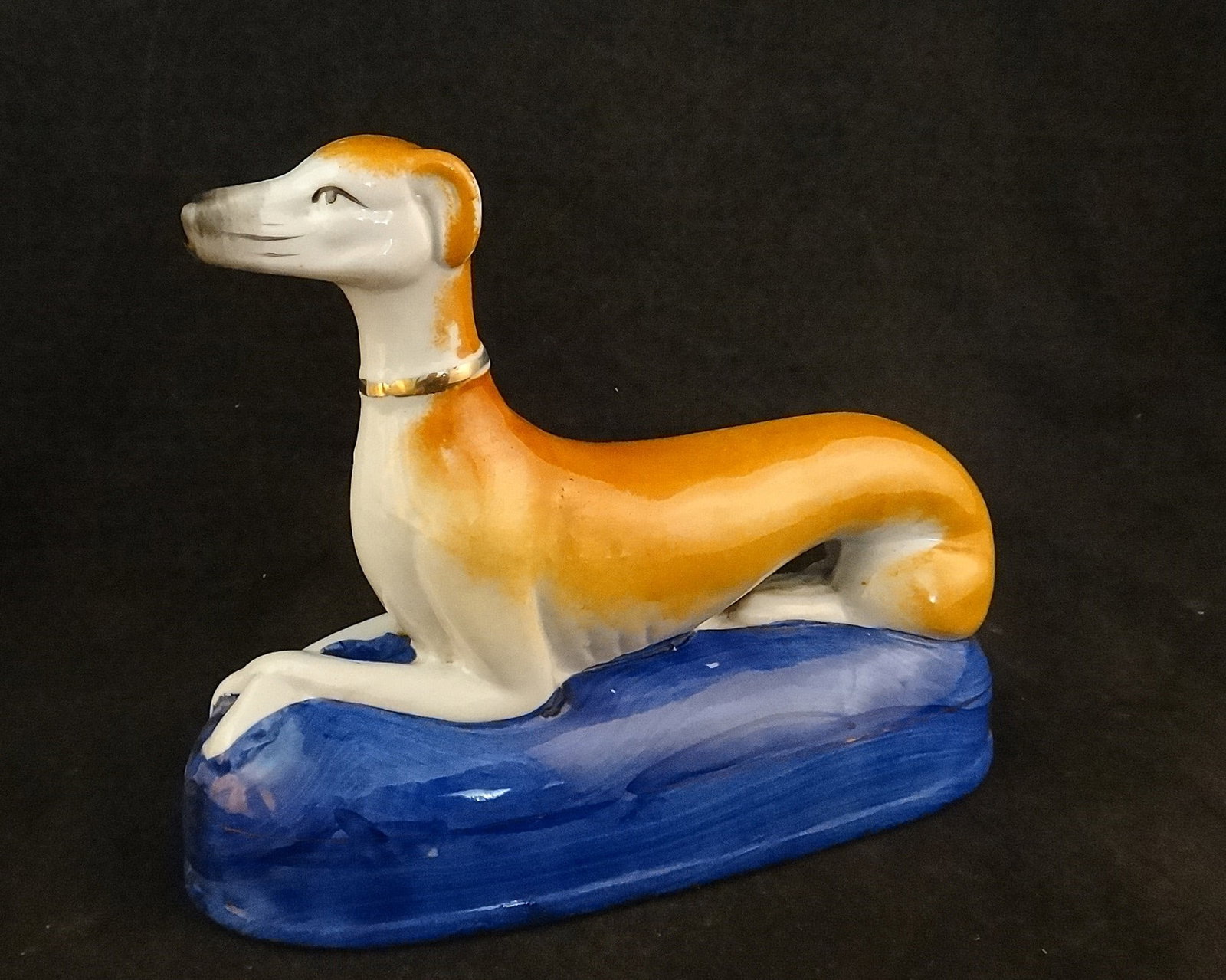 Vintage English Staffordshire Pottery Greyhound/Whippet (1 of 5)