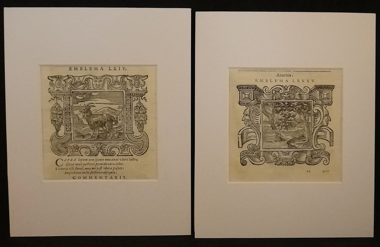 Pr. 1661 Original Family Emblems â€“ Woodcuts with Latin with various (1 of 5)