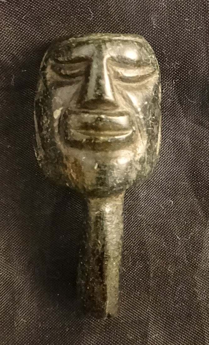 Ancient Pre-Columbian Jade Pendant. Circa 300-100 BCE. (1 of 4)