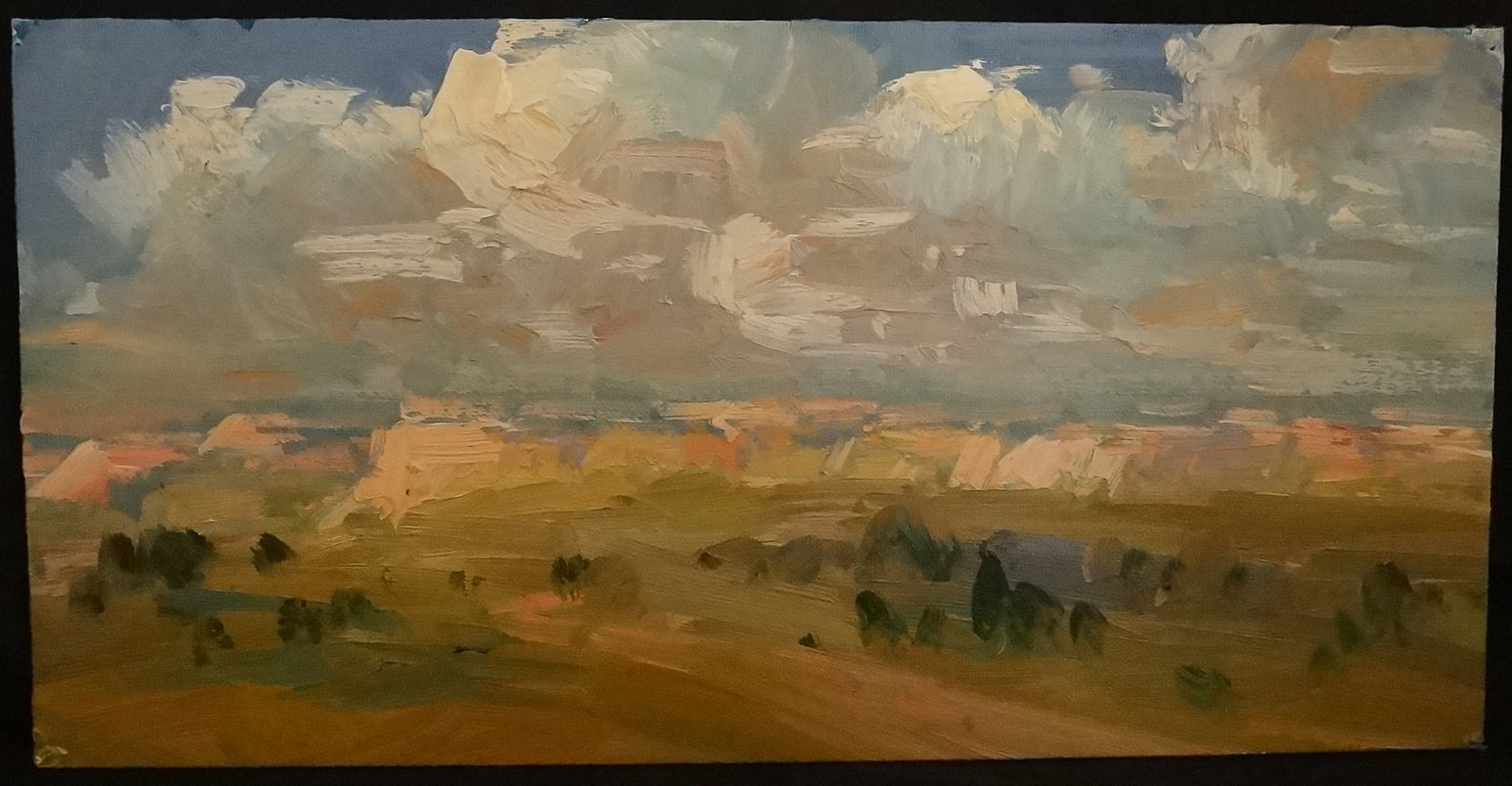 Guido Frick Impressionist oil painting: Southwest landscape (1 of 2)