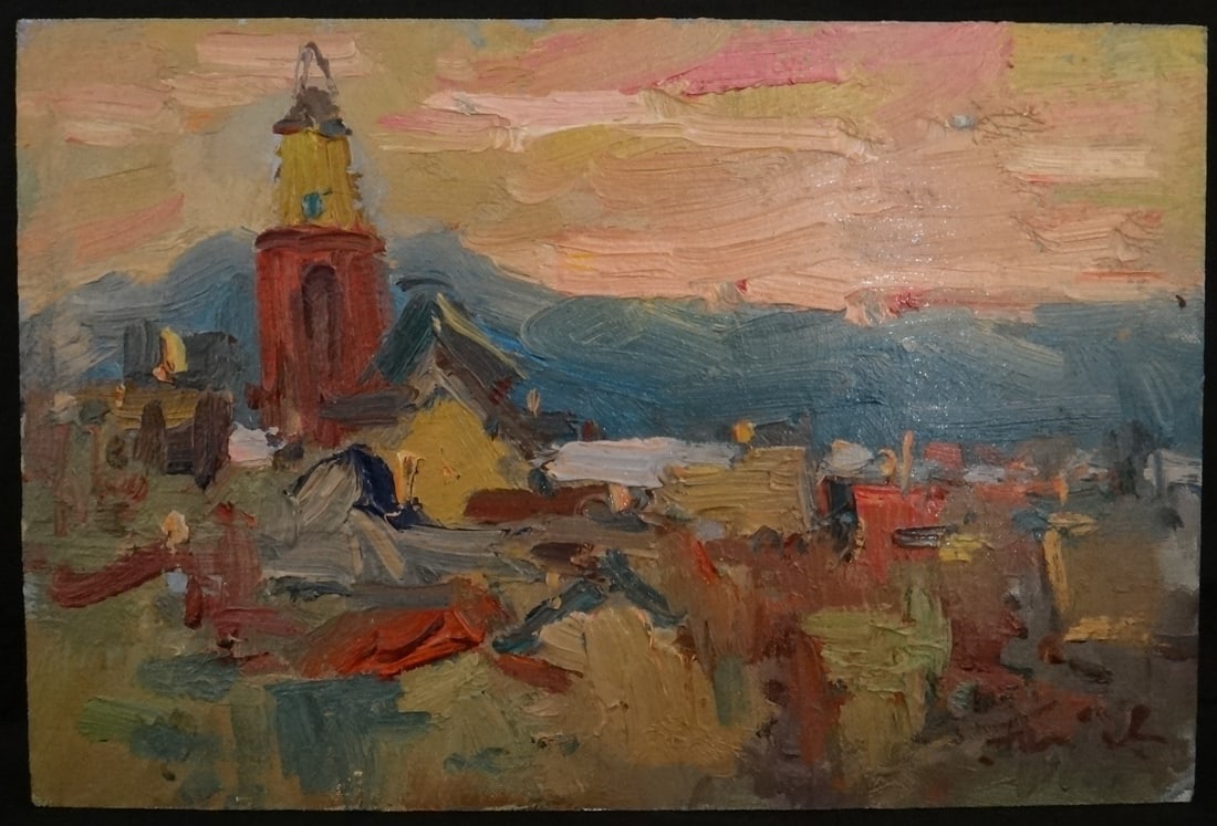 Guido Frick Impressionist oil painting: St. Tropez - France (1 of 3)