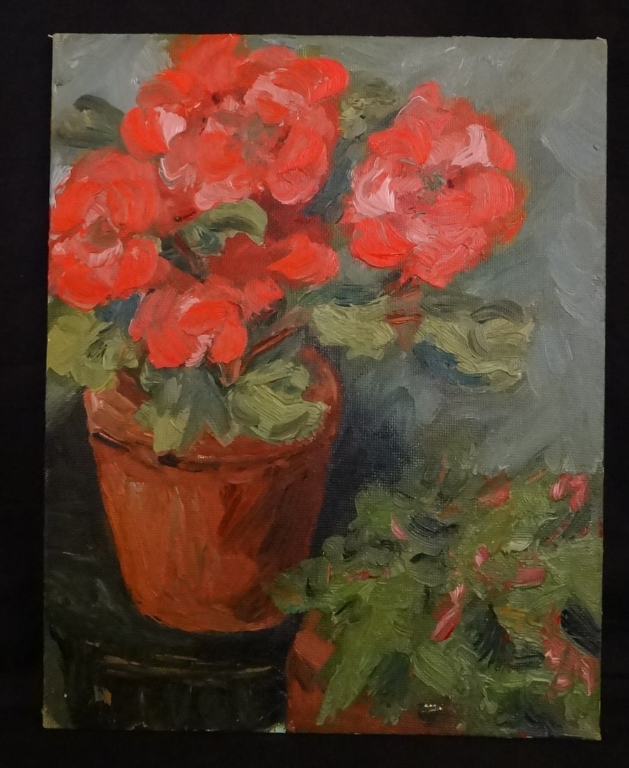 Guido Frick Impressionist oil painting: Still Life (1 of 2)