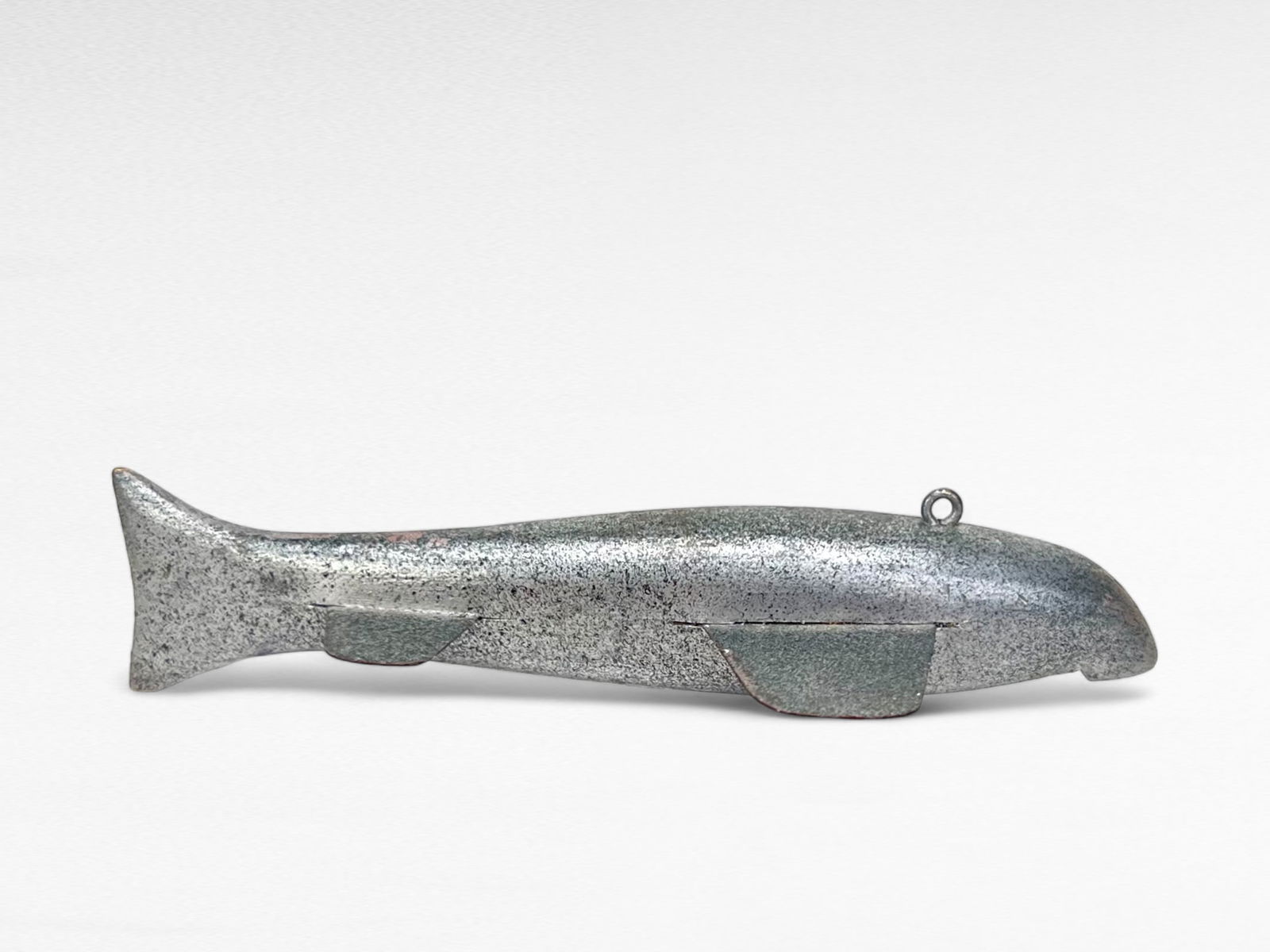 Blind Silver Sucker Spear Fishing Decoy - Auggie Janner (1 of 6)