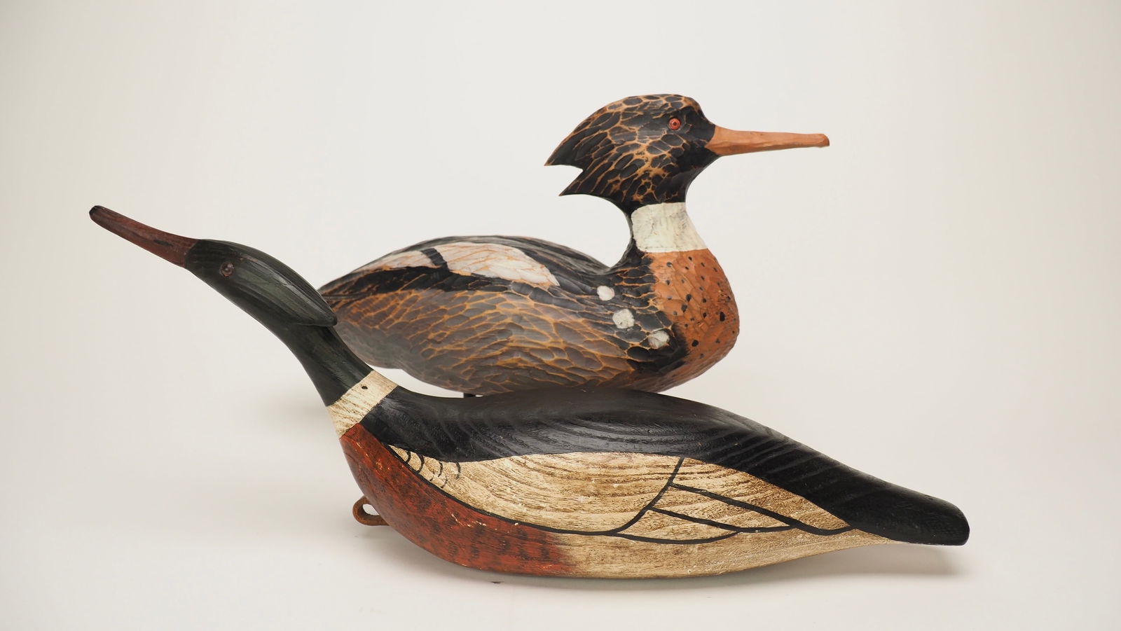 Two Redbreasted Mergansers - one by David Rhodes (1 of 2)