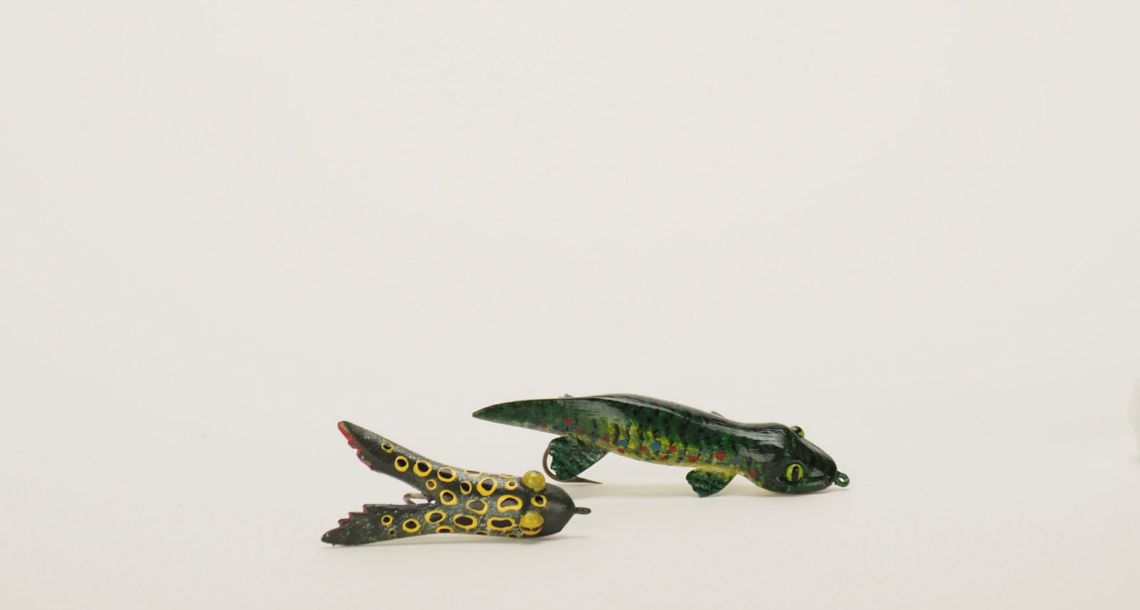 Two Carved Fishing Lures - Carl Christiansen (1 of 4)