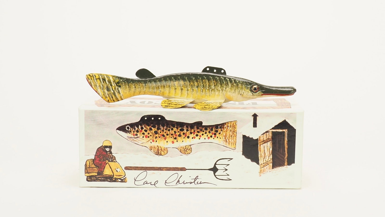 Gar Pike Spear Fishing Decoy - Carl Christiansen (1 of 3)