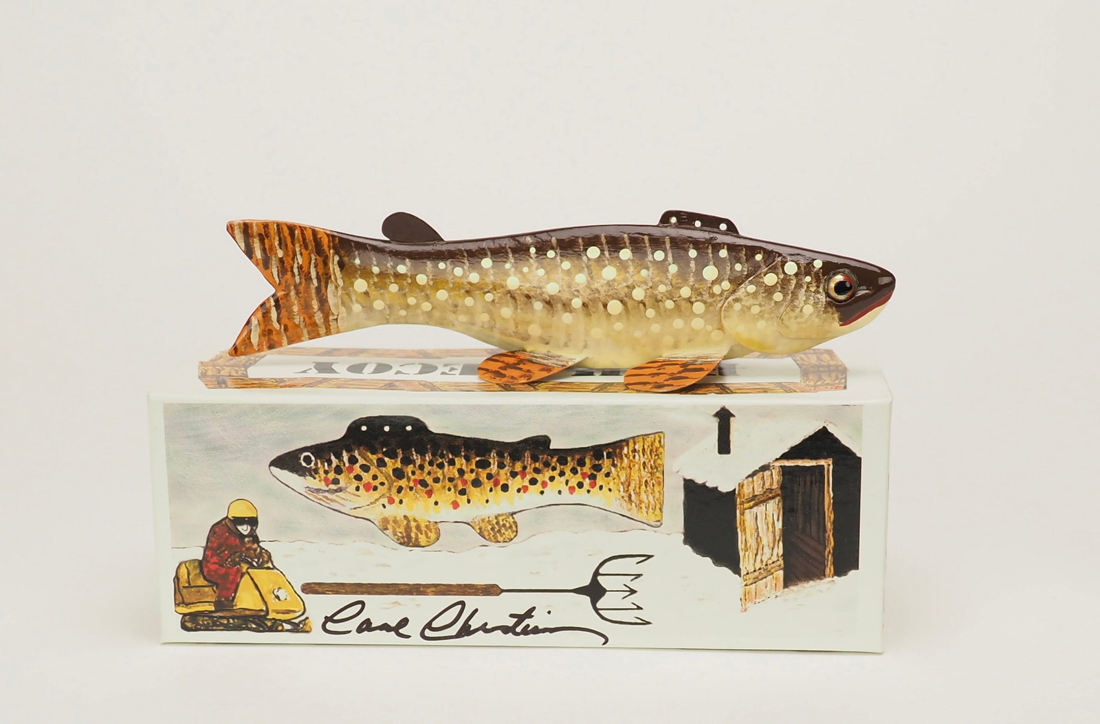 Lake Trout Spear Fishing Decoy - Carl Christiansen (1 of 3)