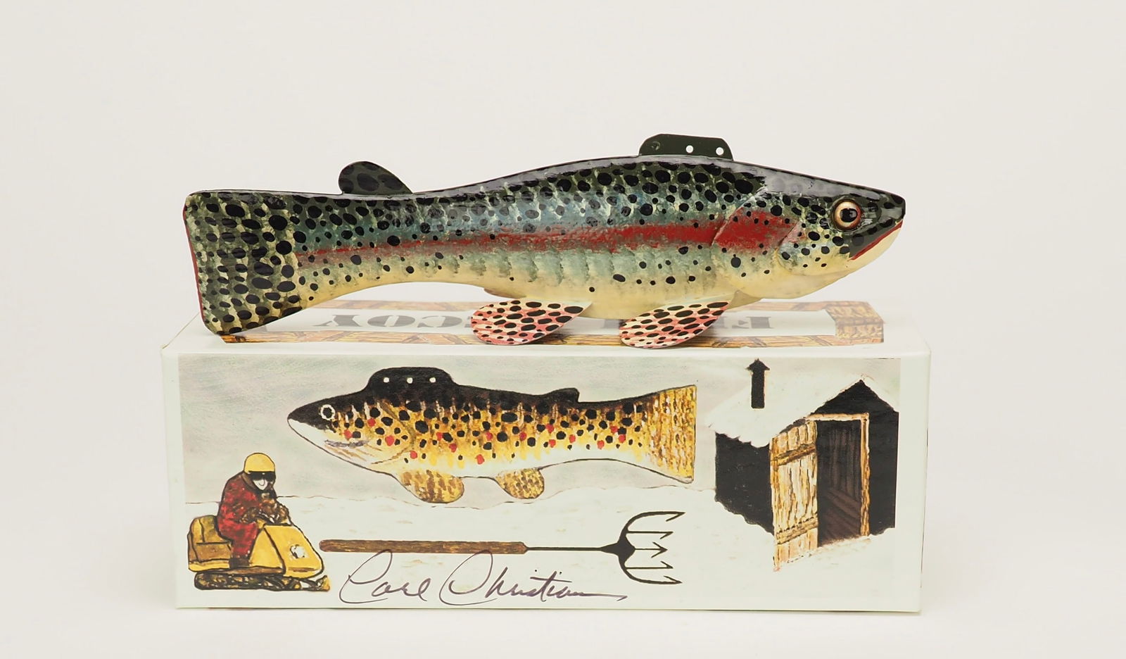 Rainbow Trout Spear Fishing Decoy - Carl Christiansen (1 of 3)