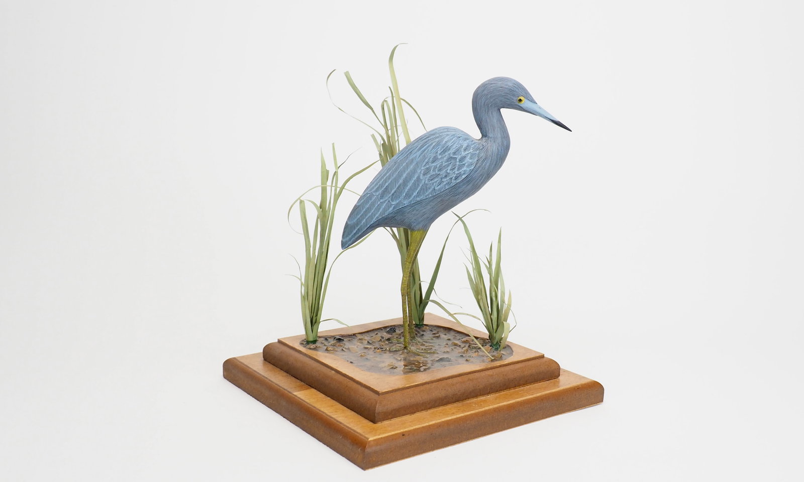Don & Anne Forsyth - Little Blue Heron Carving (1 of 7)