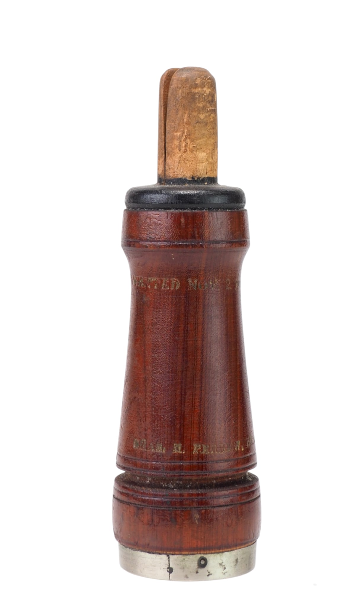 Charles Perdew - Crow Call: Charles H. Perdew (1874-1963) Henry, IL 5.25" "From the early 1900s when Charlie Perdew established himself as an independent businessman in the town of Henry, until the last years of his life,